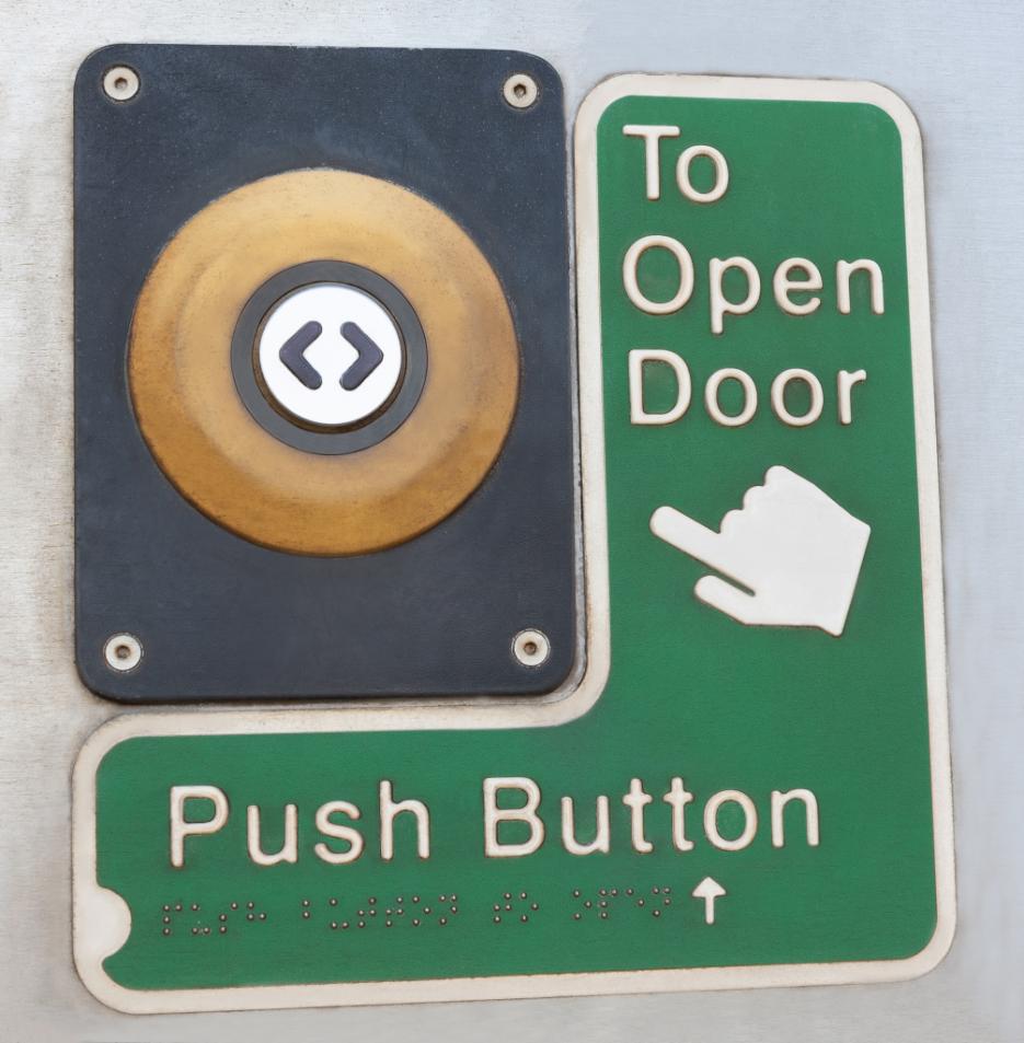 Door release button