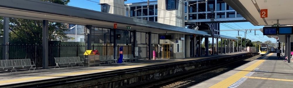 Aerial view of Buranda station