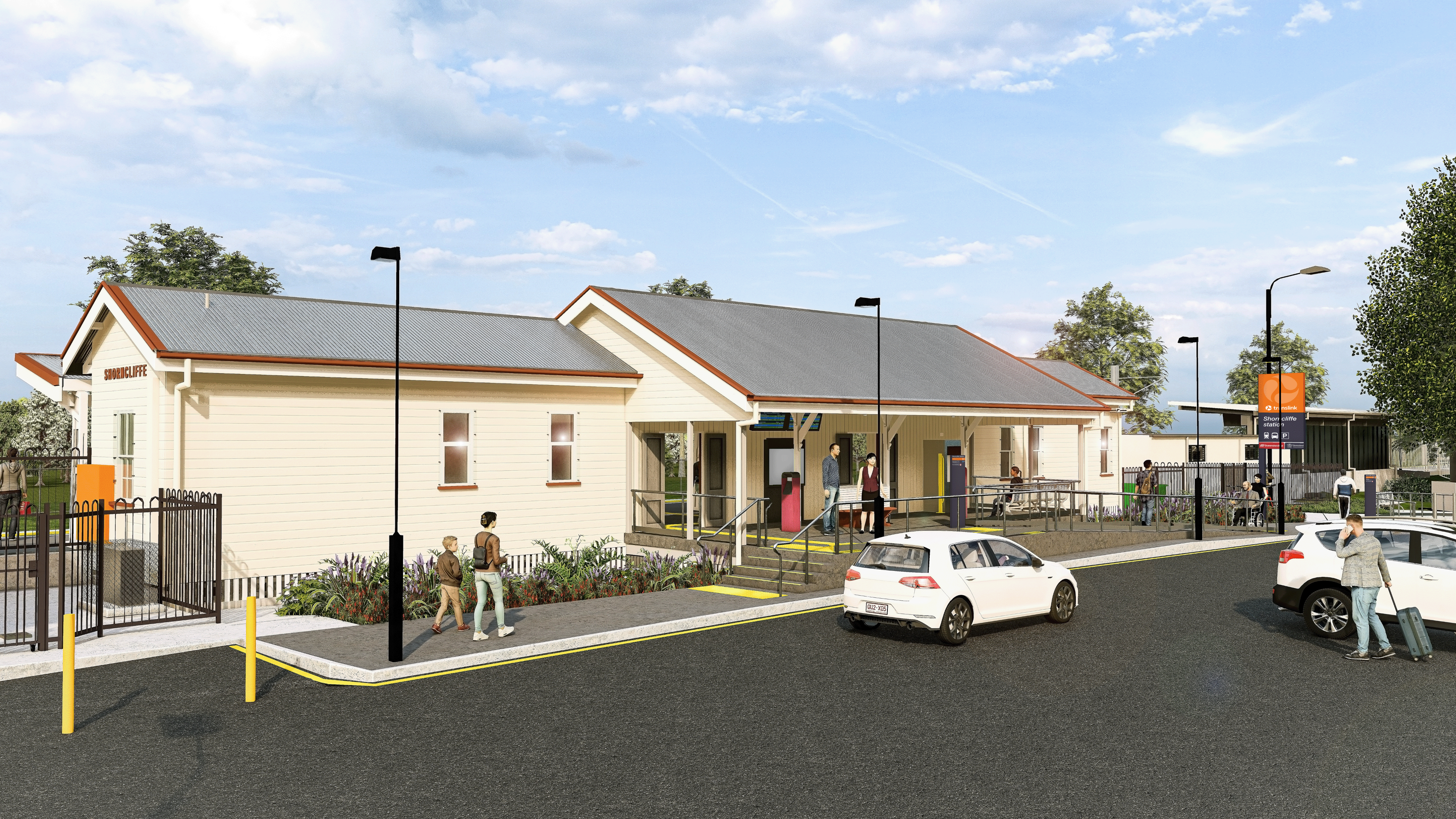 Concept design of Shorncliffe station entrance from carpark
