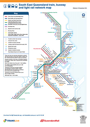 Queensland Rail Network Map