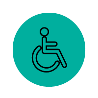 Assisted boarding point icon