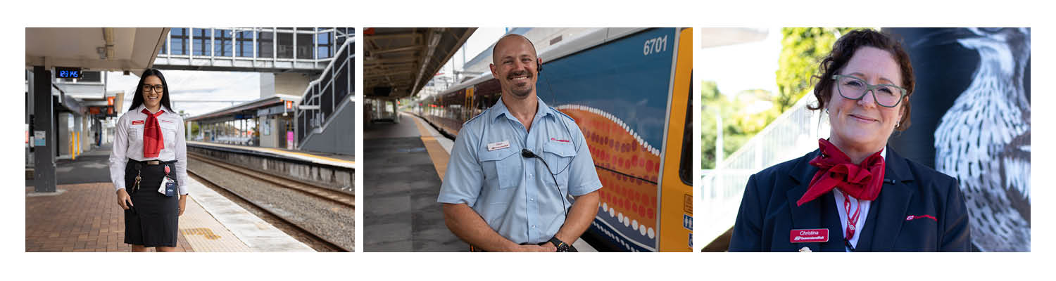 Queensland Rail station staff