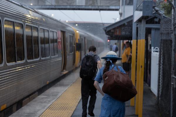 Severe weather at a station