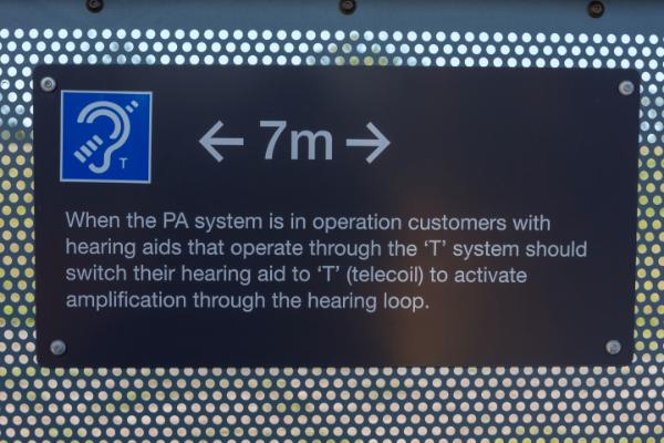 Hearing aid loop signage