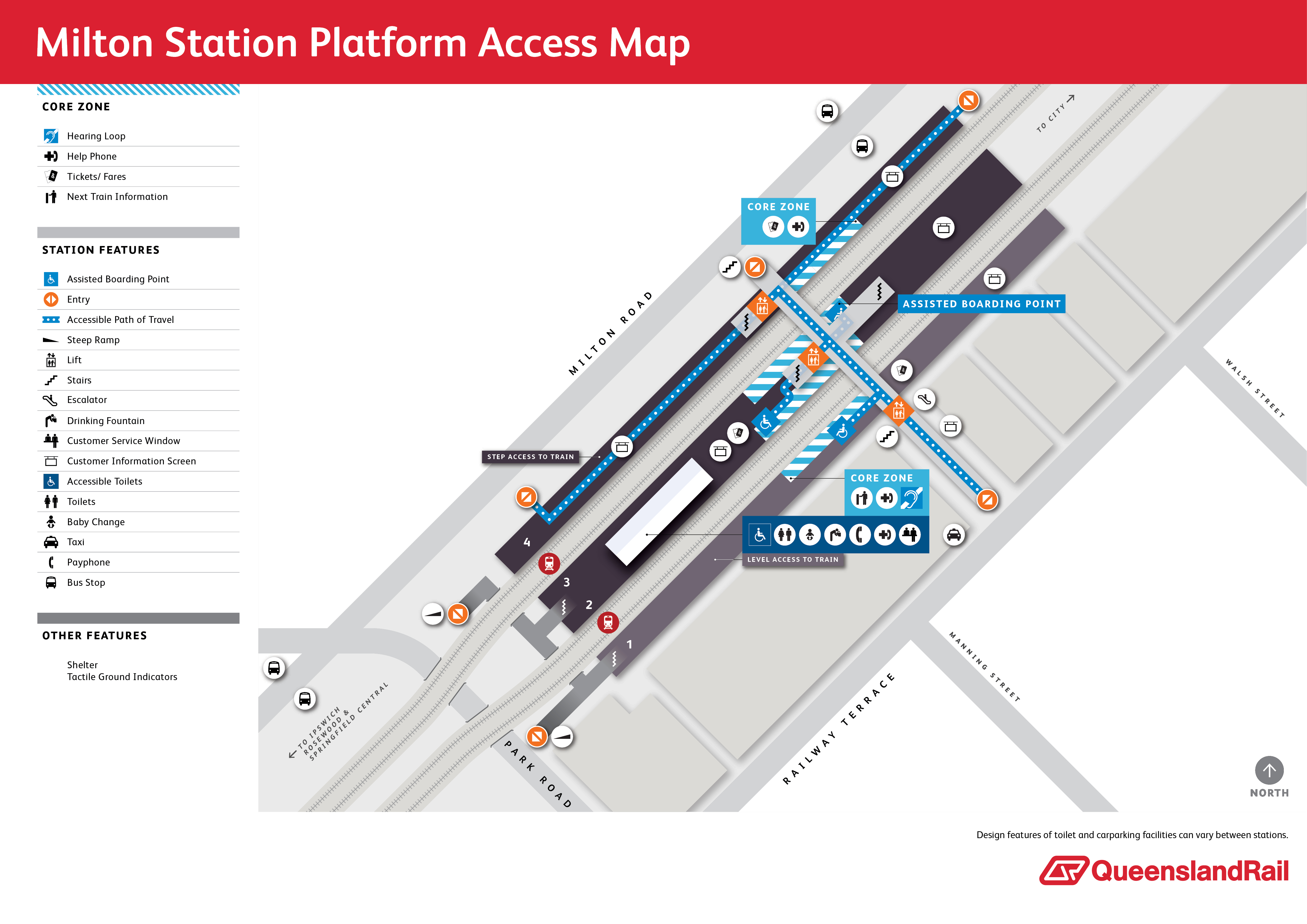 Station map and audio description of Milton station, opens in a new tab.