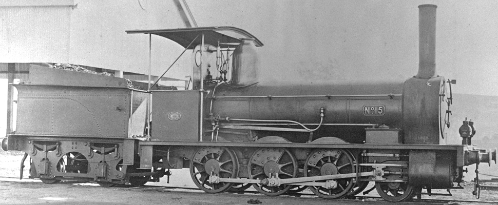 This black and white photograph shows steam locomotive B11 No, full image description is available below.