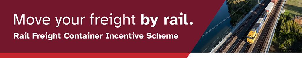 Move your freight by rail. Rail Freight Container Incentive Scheme